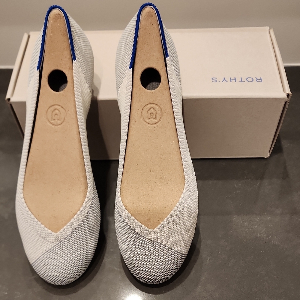 Rothy's Women's White Flats